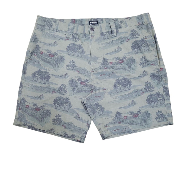 Buffalo David Bitton Camouflage Chino Shorts 38 Inseam 8" Excellent Condition - Picture 3 of 9